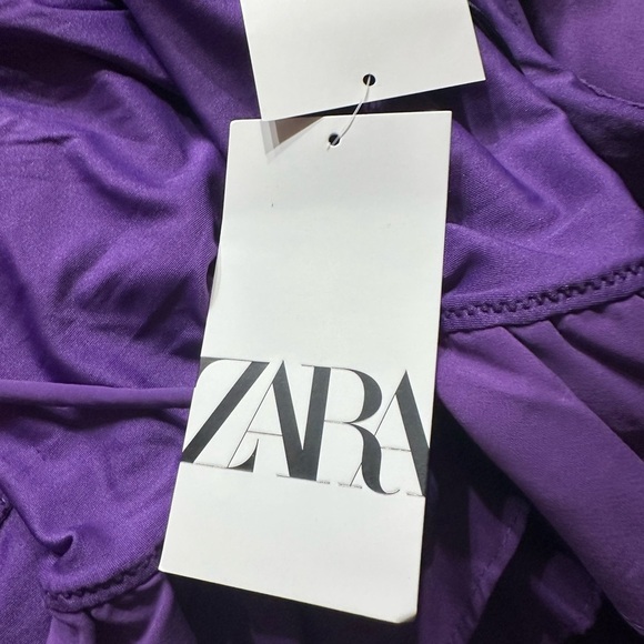 ZARA Purple Ruffled Kids One Piece Swimsuit - Picture 13 of 16